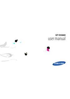 Samsung Galaxy Gio manual. Tablet Instructions.